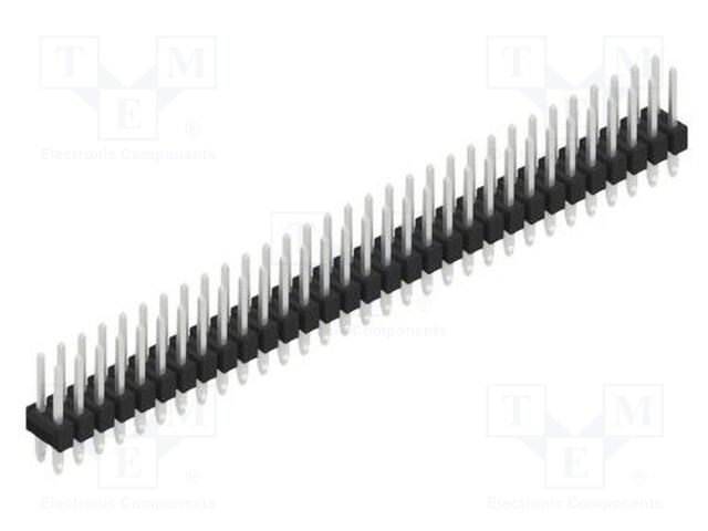 Connector: pin strips; pin header; male; PIN: 62; 2.54mm; THT; 2x31