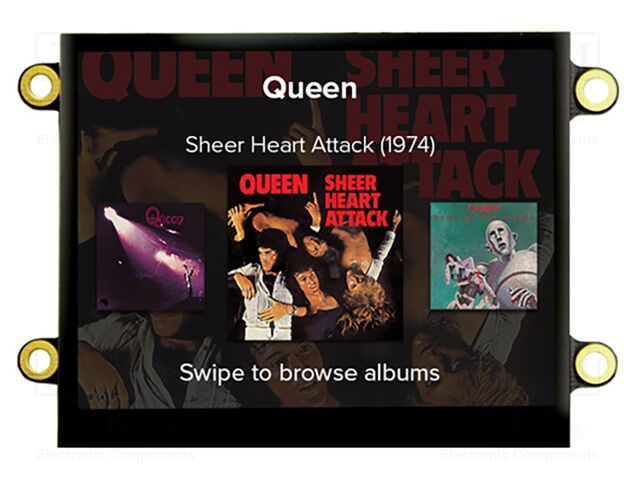 Display: TFT; 320x240; Illumin: LED; Dim: 76.9x63.9mm; 3.3V