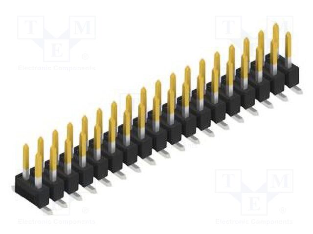 Connector: pin strips; pin header; male; PIN: 36; 2.54mm; SMT; 2x18