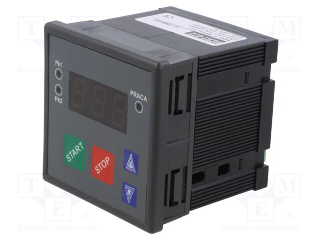 Timer; Range: 1s÷999s; NO x2; 230VAC; panel; OUT 1: 230VAC/5A; HCRT