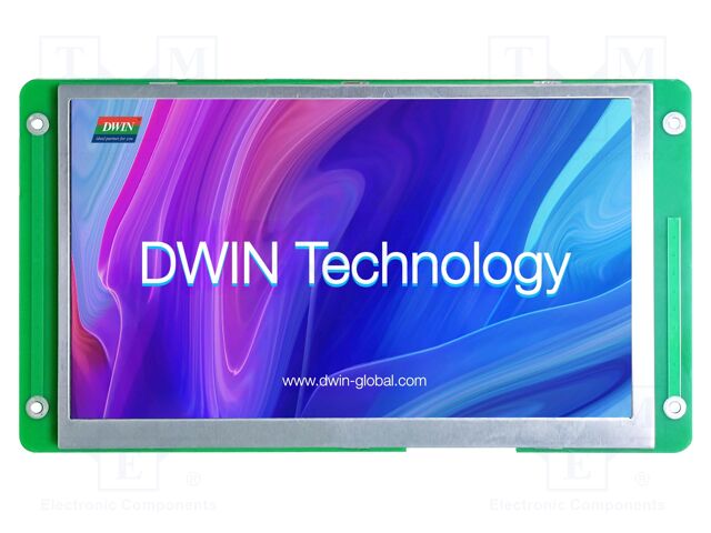 Display: TFT; 7"; 1024x600; Illumin: LED; 32MBFLASH; RGB; 700cd/m2