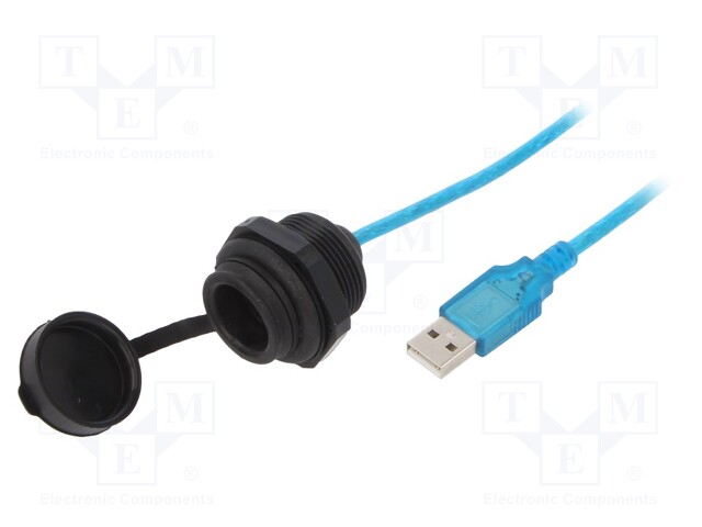 Adapter cable; USB A socket,USB A plug; 1310; USB 2.0; IP67; 2m