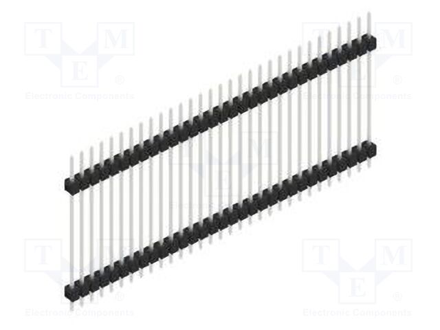 Connector: pin strips; pin header; male; PIN: 31; 2.54mm; THT; 1x31