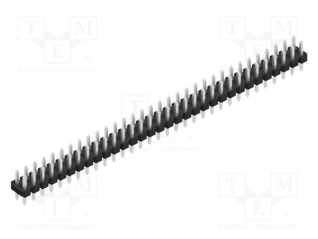 Connector: pin strips; pin header; male; PIN: 64; 2.54mm; THT; 2x32