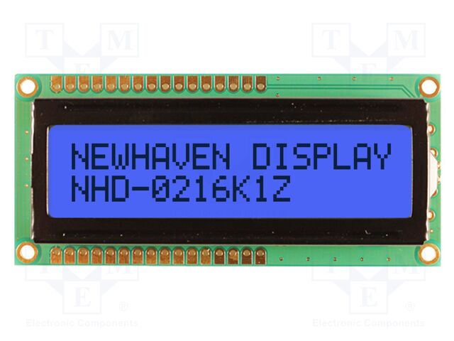 Display: LCD; STN Positive; 16x2; grey; 80x36mm; LED; 1x16; 5V