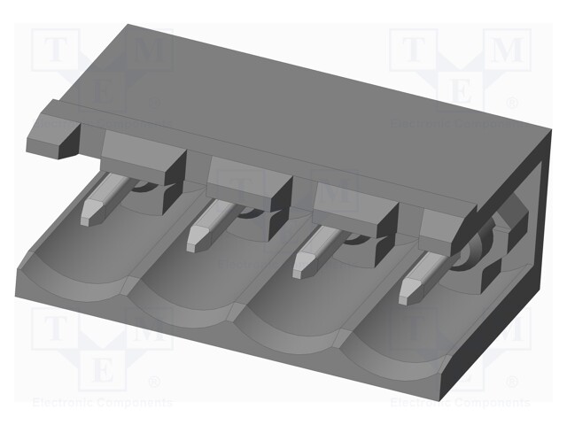 Connector: pluggable terminal block; socket; male; on PCBs
