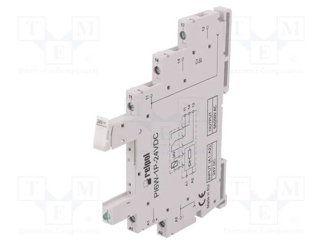 Socket; PIN: 5; 6A; 250VAC; Application: RM699V-P-24; Mounting: DIN