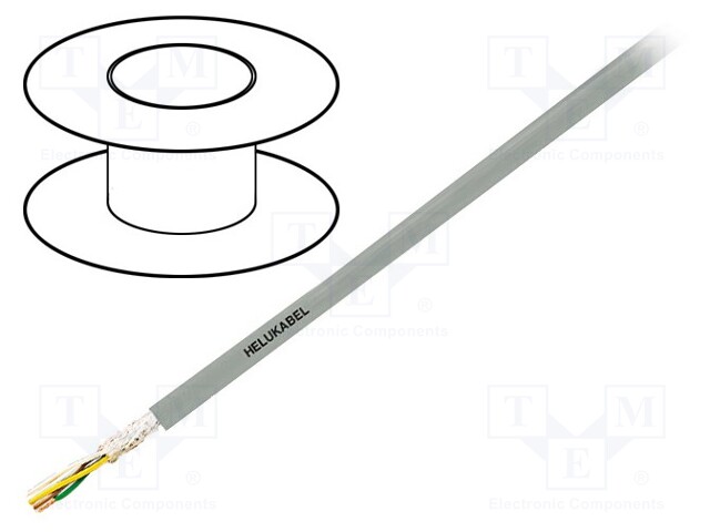 Wire: control cable; SUPERTRONIC®-PVC; 5x0,25mm2; PVC; grey; Cu