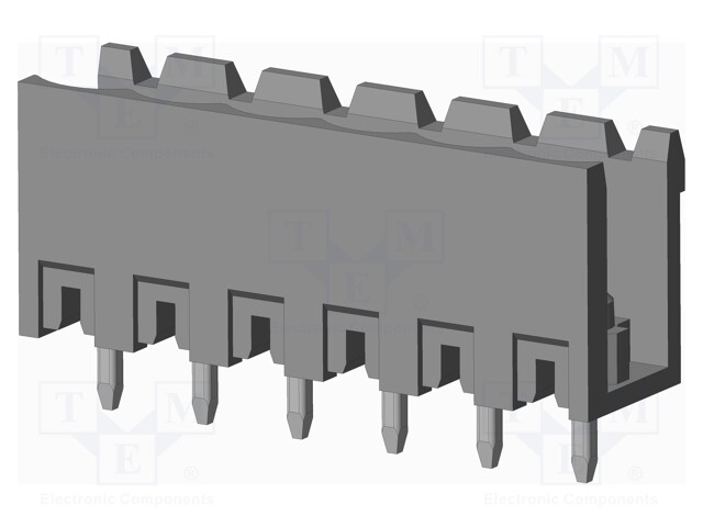 Connector: pluggable terminal block; socket; male; on PCBs