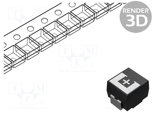 Capacitor: polymer; 330uF; 2.5VDC; ESR: 15mΩ; TPE; SMD; ±20%