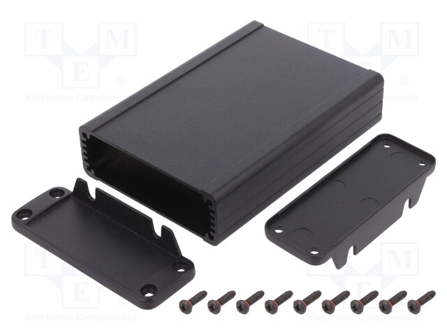 Enclosure: with panel; with fixing lugs; 1457; X: 84mm; Y: 120mm