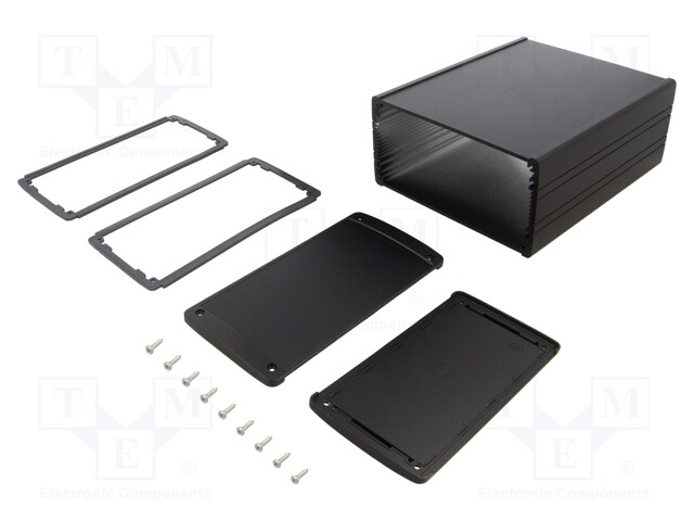 Enclosure: multipurpose; TEKAM; X: 170mm; Y: 200mm; Z: 82mm; black