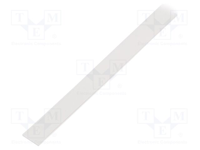 Cover for LED profiles; transparent; 1m; Kind of shutter: E