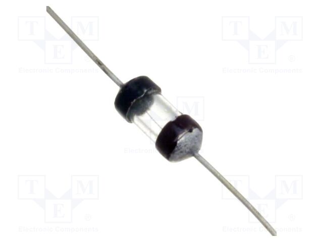 Fuse: fuse; instantaneous; 0.02A; 125VAC; axial; 3.7x7.6mm; GFA