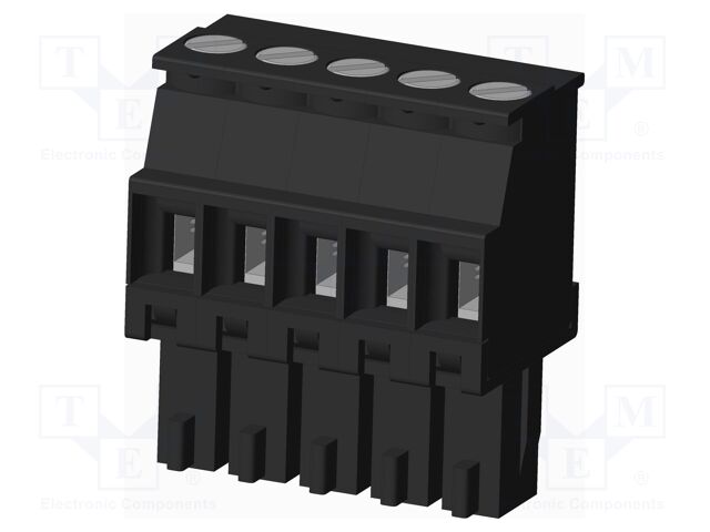 Connector: pluggable terminal block; plug; female; angled 90°