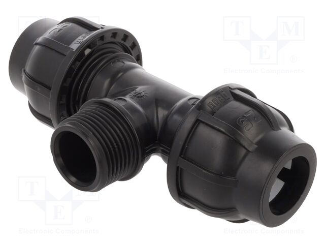 Splice terminal: clamping; for PE pipes; Plast; Medium: water