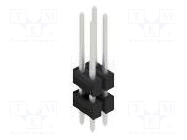 Connector: pin strips; pin header; male; PIN: 4; 2.54mm; THT; 2x2
