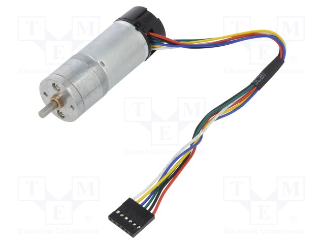 Motor: DC; with encoder,with gearbox; Medium Power; 12VDC; 2.1A