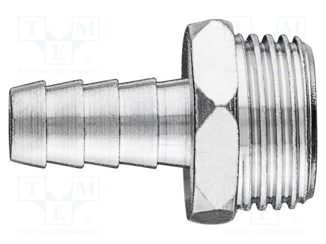 Plug-in nozzle; brass; Connection: 10mm; Thread: outside