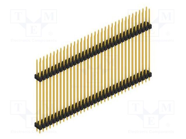 Connector: pin strips; pin header; male; PIN: 66; 2.54mm; THT; 2x33