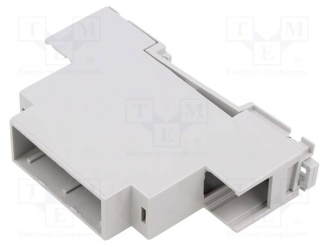 Enclosure: for DIN rail mounting; light grey; No.of mod: 1