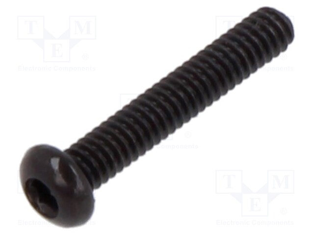 Screw; M2x12; 0.4; Head: button; hex key; HEX 1,3mm; steel; ISO 7380
