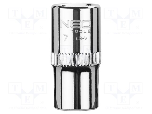 Socket; 6-angles,socket spanner; HEX 7mm; 1/4"; SUPERLOCK