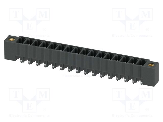 PCB headers, nominal cross section: 1.5 mm?, color: black, n