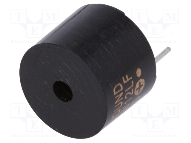 Sound transducer: elektromagnetic alarm; 12mm; Sound level: 85dB