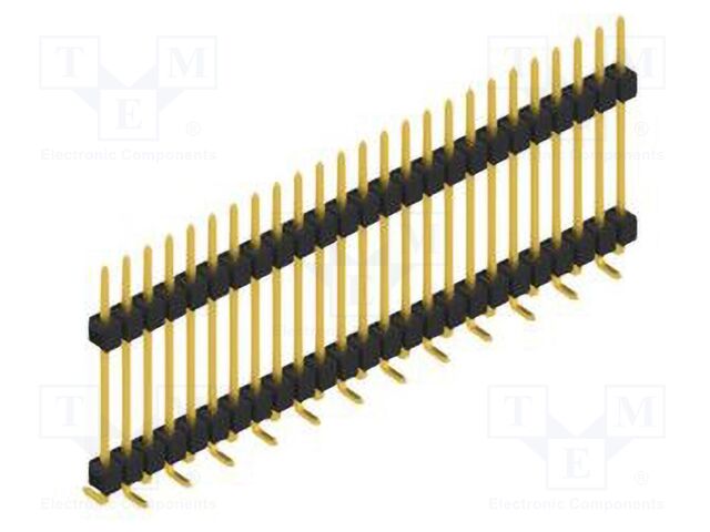 Connector: pin strips; pin header; male; PIN: 25; 2.54mm; SMT; 1x25
