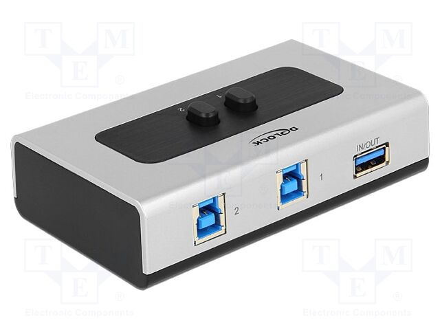 Switch; USB 3.0; black,grey; plastic; Number of ports: 3