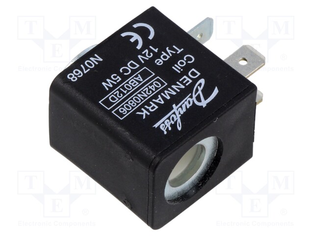 Accessories: coil for solenoid valve; 9mm; 12VDC; IP00; -40÷50°C