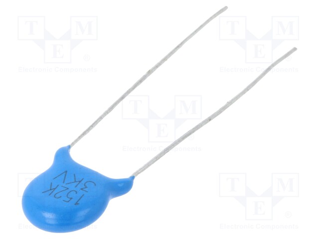 Capacitor: ceramic; 1.5nF; 3kV; Y5P; ±10%; THT; 7.5mm