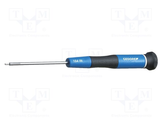 Screwdriver: precision; hex key; 3mm; Blade length: 60mm