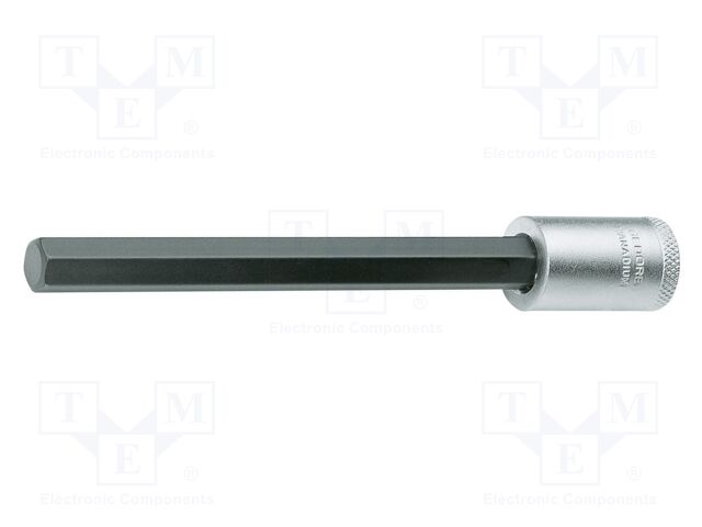 Socket; hex key,socket spanner; 5mm; 3/8"; Chrom-vanadium steel
