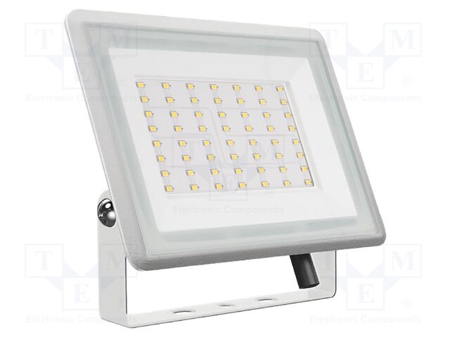Lamp: LED flood light; 50W; 230VAC; white cold; 110°; 6500K; IP65