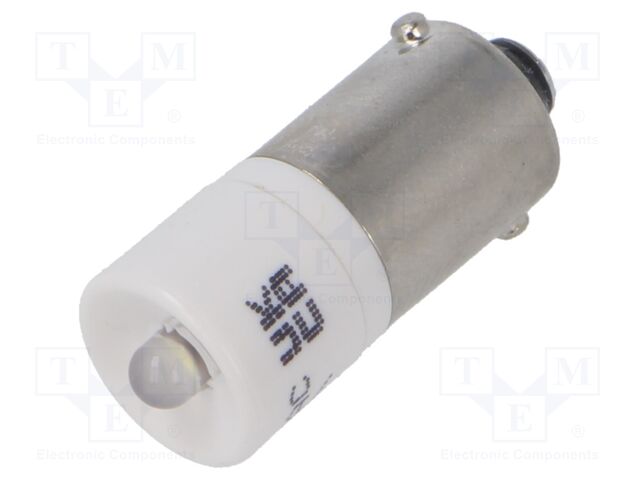 LED lamp; white; BA9S; 130VAC; No.of diodes: 1