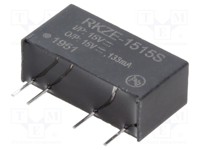 Converter: DC/DC; 2W; Uin: 13.5÷16.5V; Uout: 15VDC; Iout: 133mA; SIP7