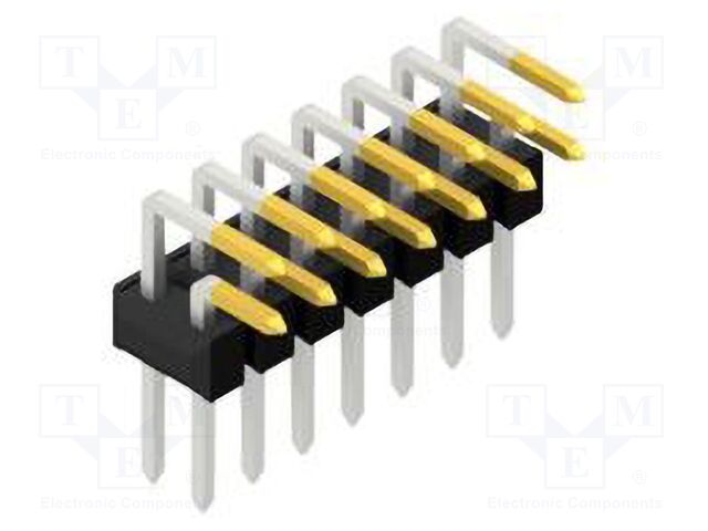 Connector: pin strips; pin header; male; PIN: 14; 2.54mm; THT; 2x7