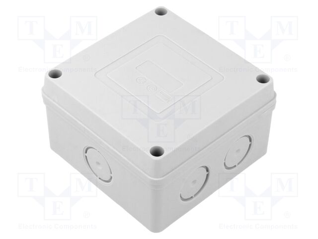 Enclosure: junction box; X: 89mm; Y: 52.5mm; Z: 89mm; wall mount