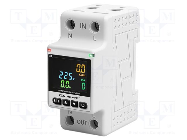 Counter; digital,mounting; for DIN rail mounting; single-phase