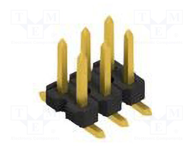 Connector: pin strips; pin header; male; PIN: 6; 2.54mm; SMT; 2x3