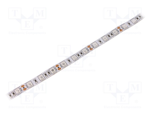 LED tape; red; LED/m: 60; SMD; 5050; 12V; 10mm; without cover; IP20