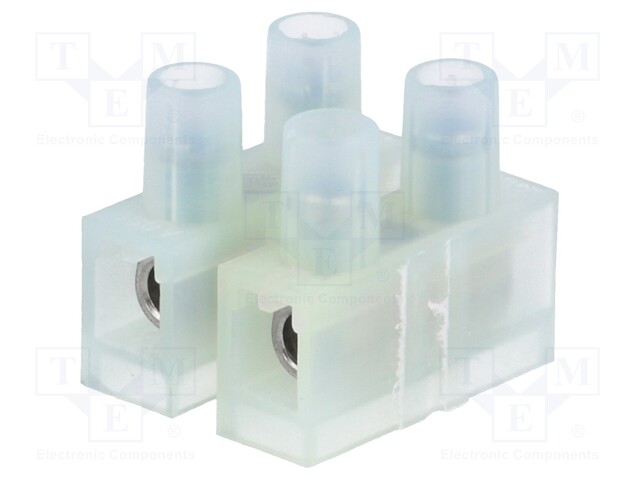 Terminal block; screw terminal; ways: 2; 4mm2; terminals: 4; 400V