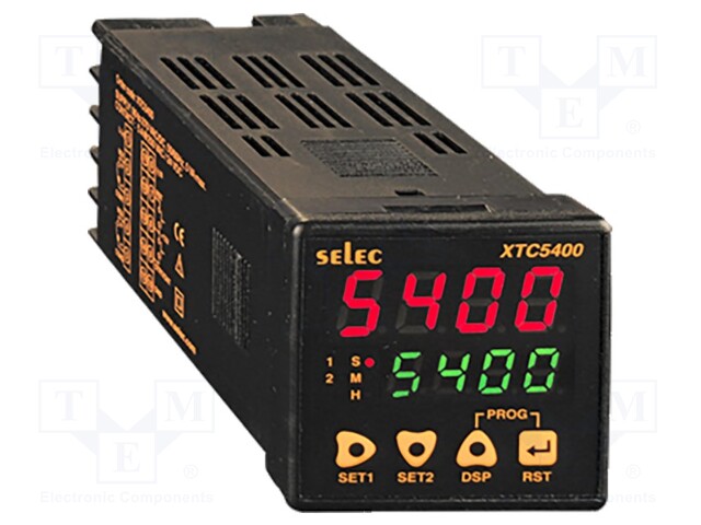 Meter: mounting; digital,programmable; on panel; 4-digit LED