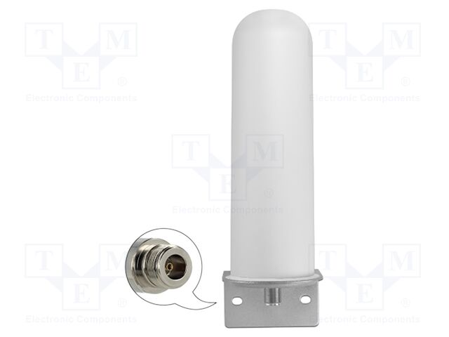 Antenna; LTE,external; white; N; pole clamp; female; 698÷2700MHz