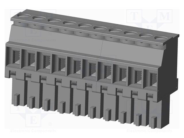 Connector: pluggable terminal block; plug; female; angled 90°