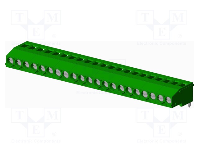 Connector: PCB terminal block; terminal; Plating: tinned; on PCBs