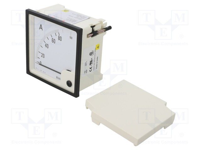 Meter: panel; analogue; 0/80÷160A; True RMS; Iin: 1/2A; Class: 1,5