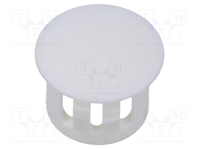 Accessories: stopper; H: 10.3mm; push-in,snap-fastener; white